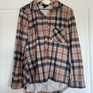 Plaid long sleeve fall shirt